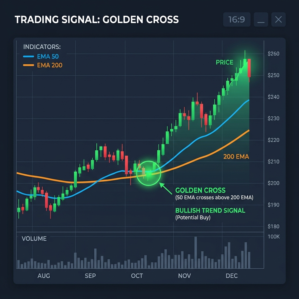 EMA Crossover Chart