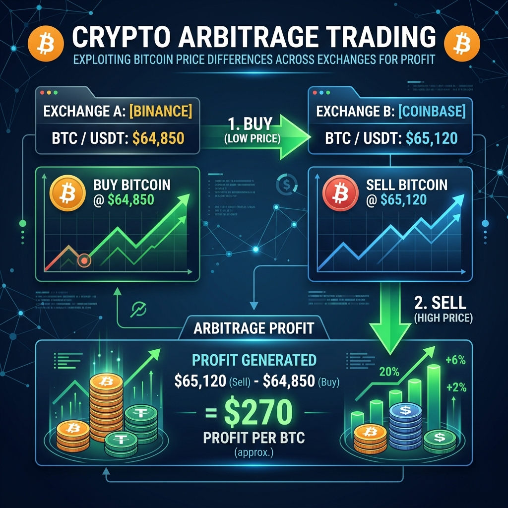 Crypto Arbitrage Diagram